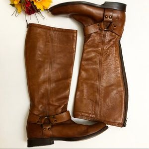 FRYE Womens Tall Riding Harness Boots Size 8